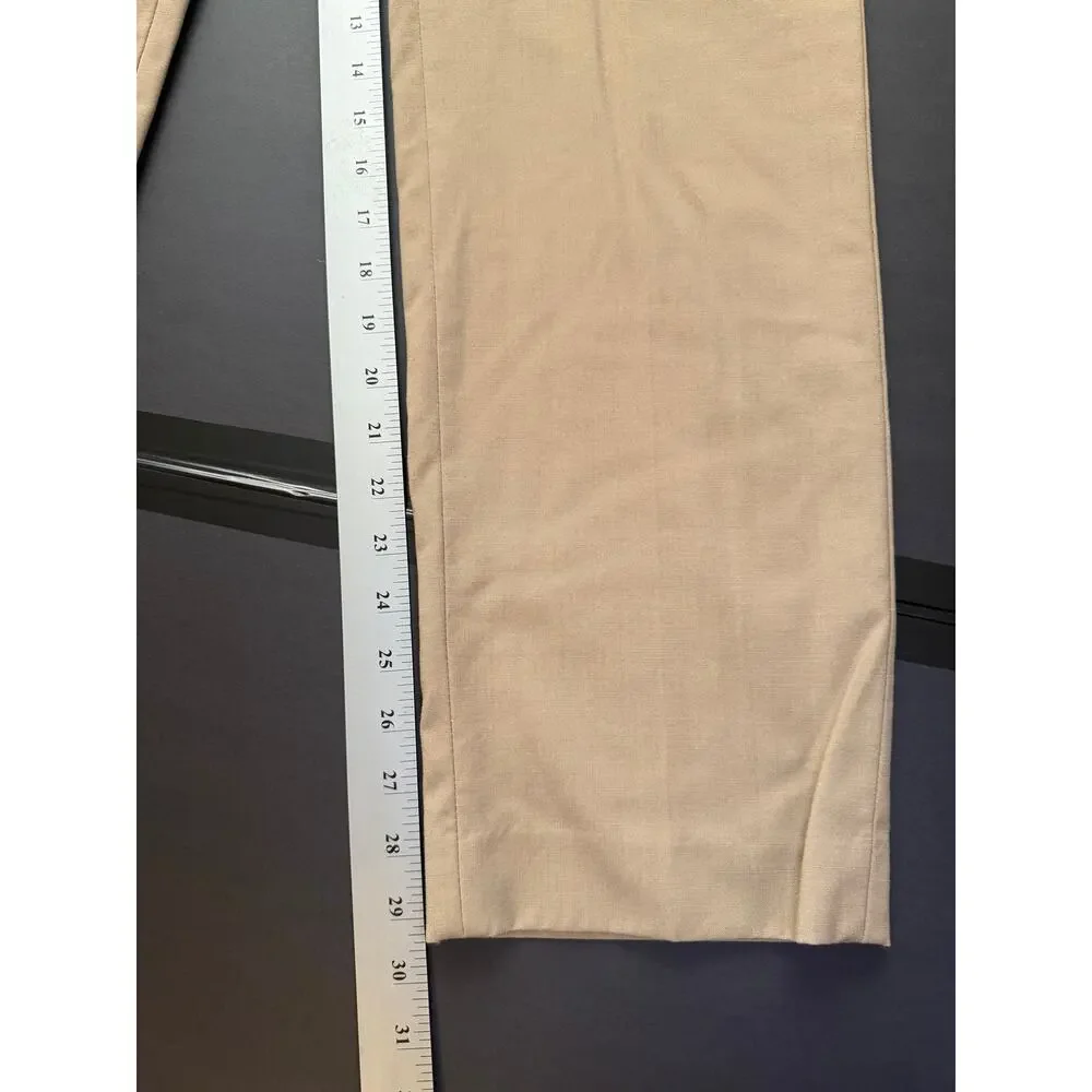 Lauren Ralph Lauren Men’s 32x30 High‑Performance Wool Pants – Tan Khaki